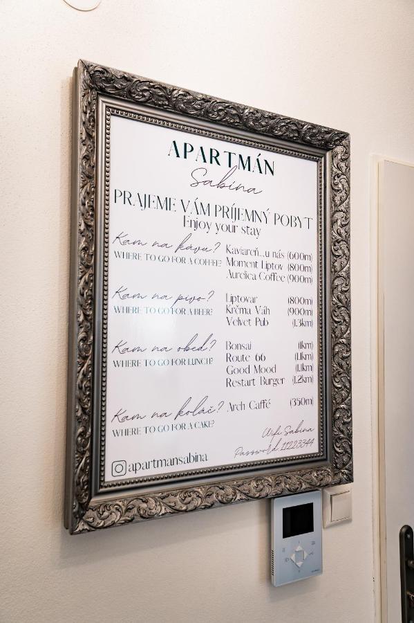 Apartman Sabina Liptovský Mikuláš Extérieur photo